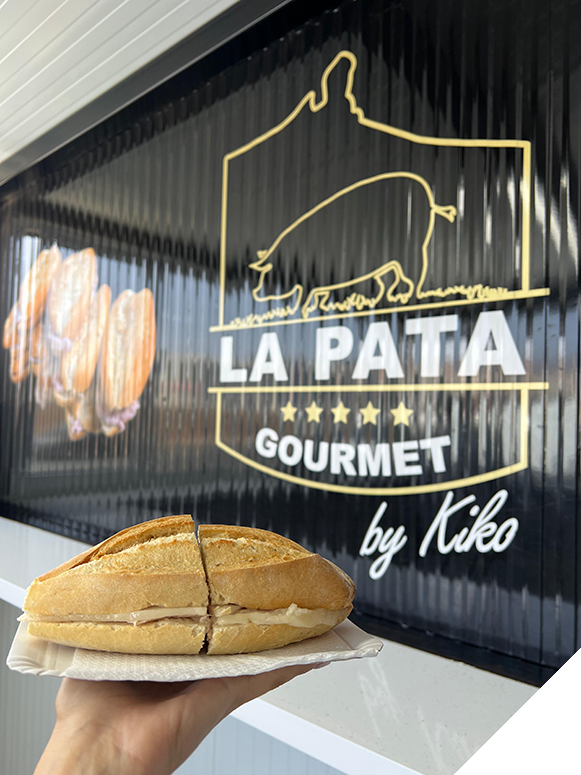 Bocadillo de pata preparado