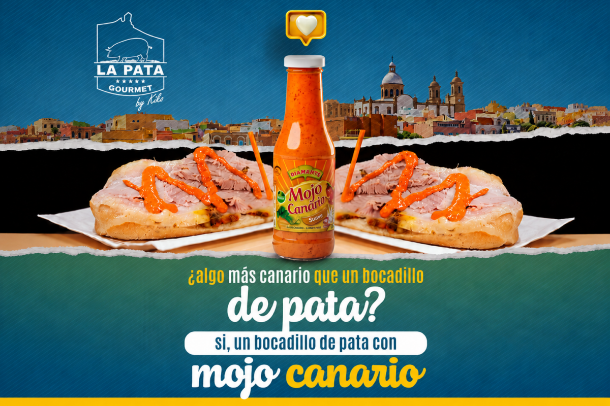 La Pata Gourmet by Kiko celebra el Día de Canarias con bocadillo de pata y mojo rojo